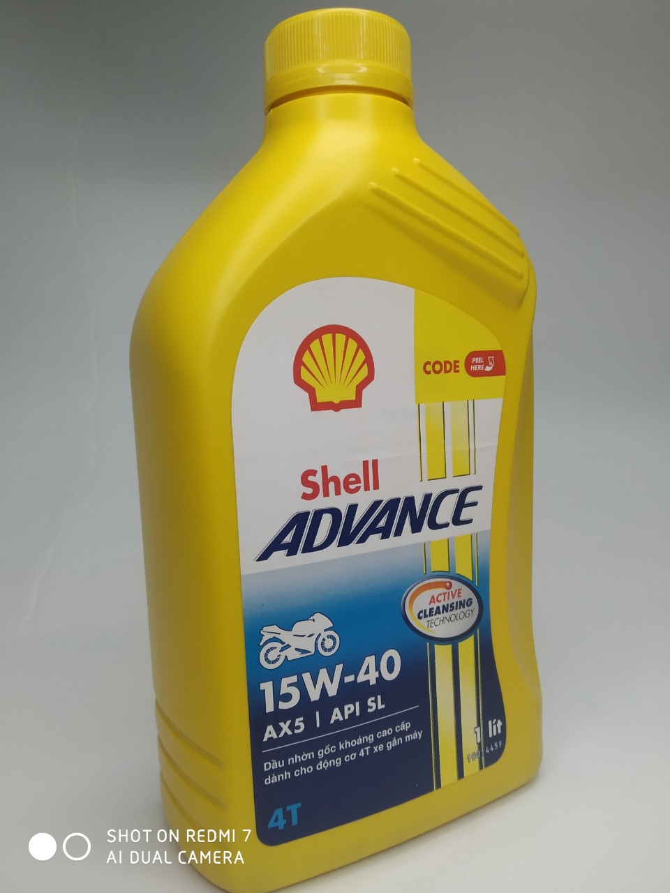 Shell Advance AX5 15W40,NHỚT CHO XE SỐ