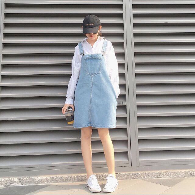 [HÌNH .T.H.Ậ.T.] YẾM VÁY JEAN RỘNG 2 DÂY BB Jeans CAO CẤP 3 MÀU CÁ TÍNH, YẾM VÁY DÁNG NGẮN TRẺ TRUNG CHO BẠN NỮ