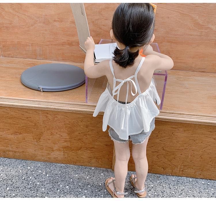 Áo dây hở lưng cho bé gái từ 7-17 kí