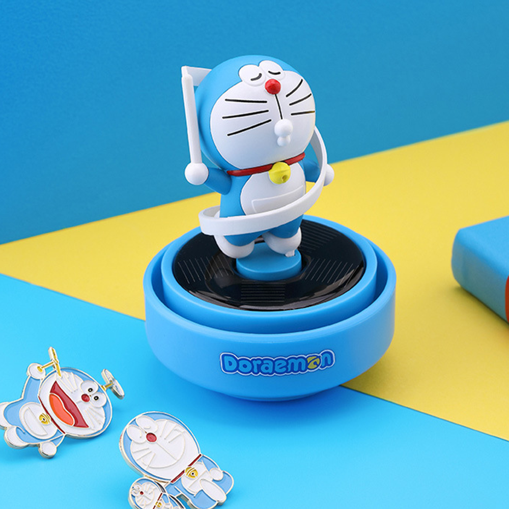 100% Authentic Doraemon Car Aromatherapy Ornaments Rotating Solar Car Interior Vehicle Mounted Aromatherapy Vehicle Mounted Ornaments Air Fresheners Car Decoration RST10741