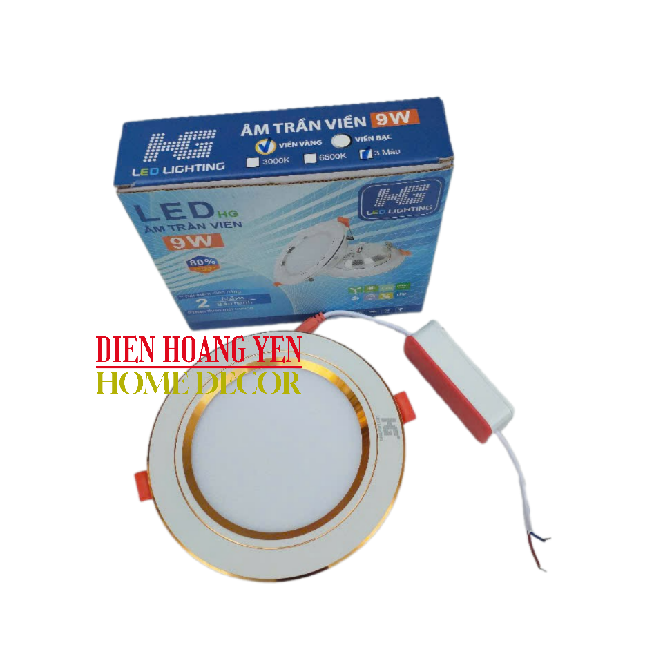 [HCM]Đèn led âm trần 9w cao cấp