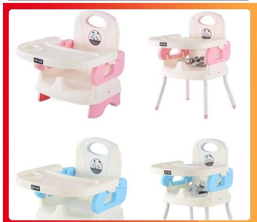 Ghế ăn dặm Có dây bảo hiểm CHO BÉ KÈM CHÂN SẮT