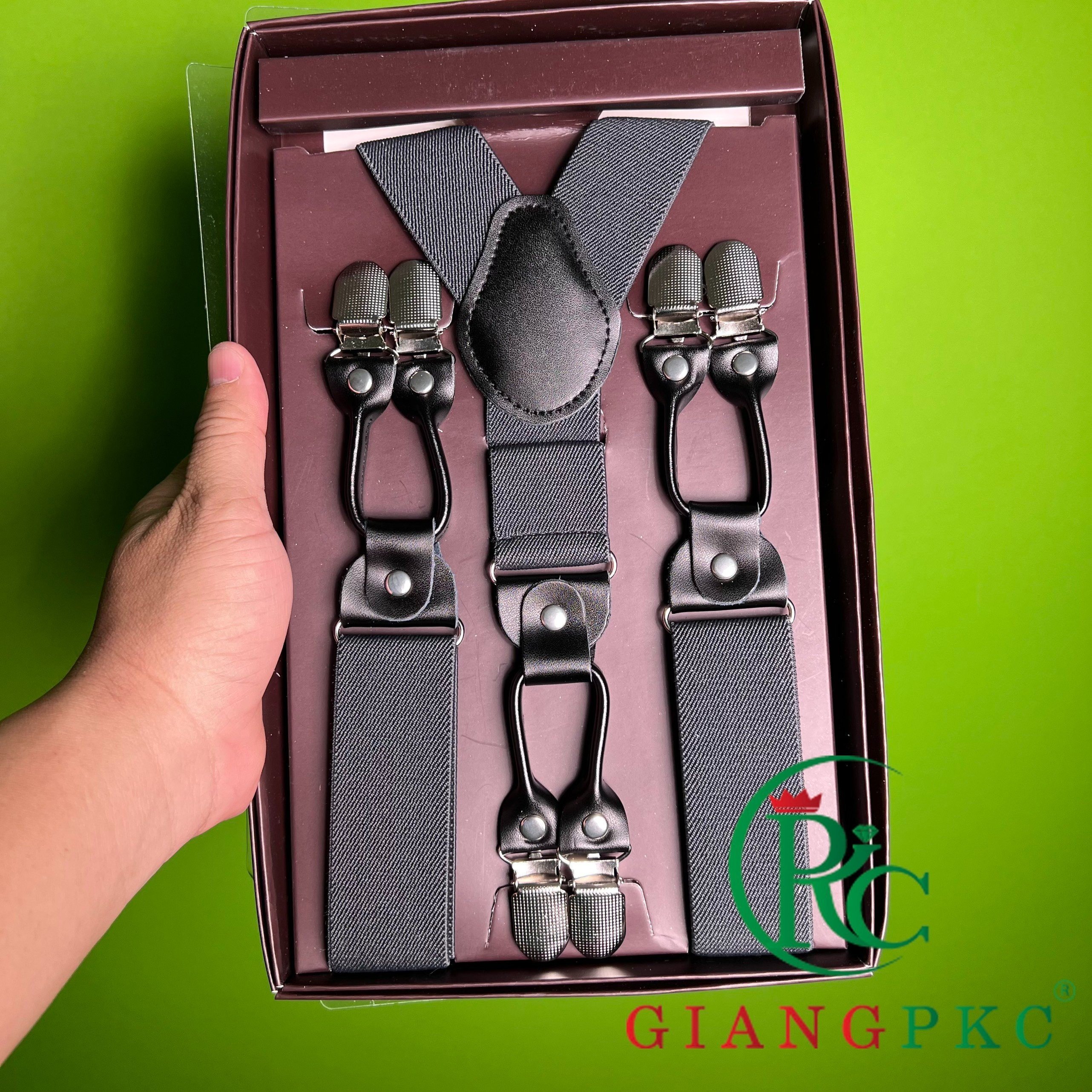 [HCM]Đai đeo quần nam chữ Y cao cấp - Dây yếm quần bản 3.5cm giangpkc