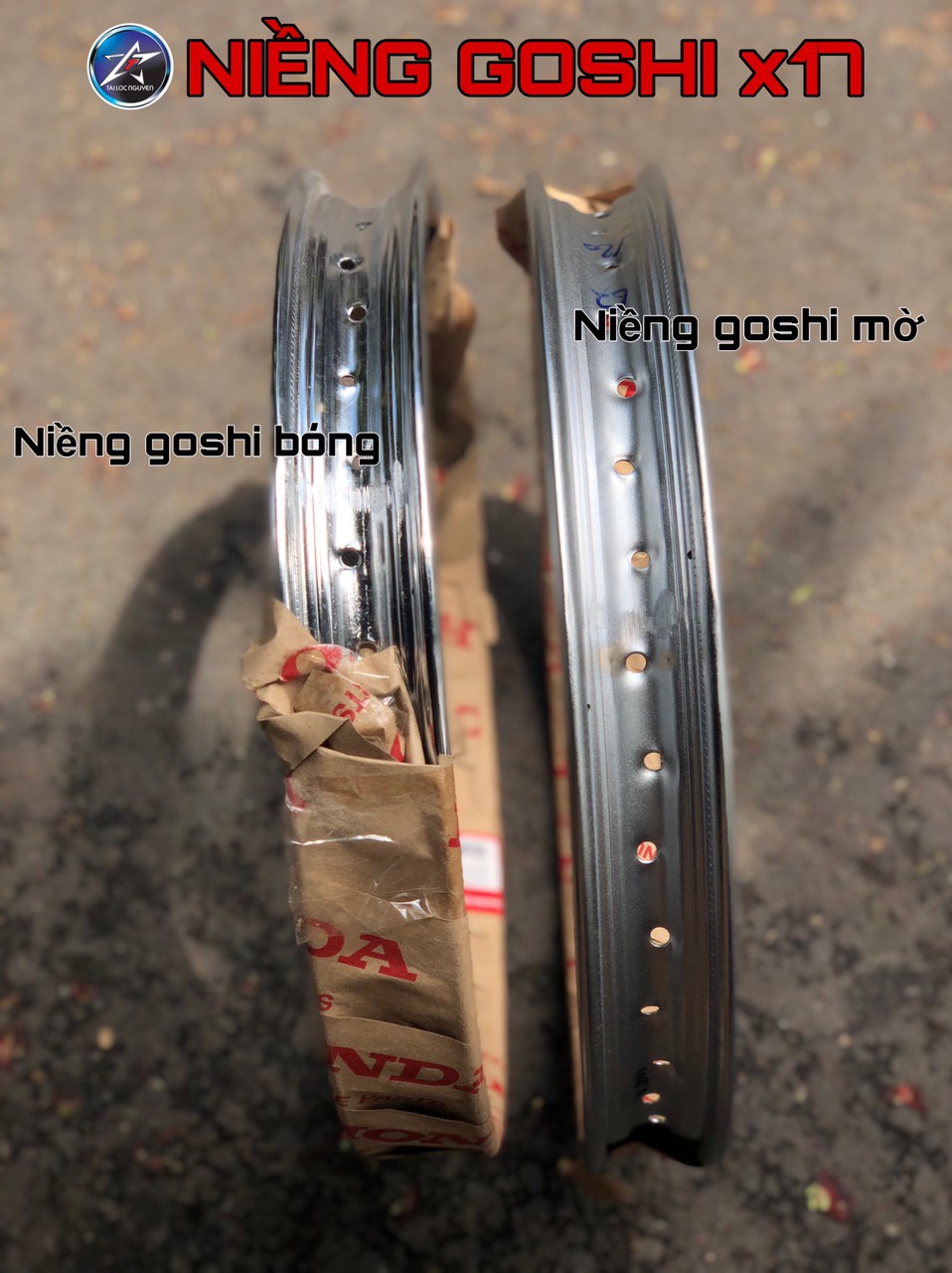 [HCM]CẶP NIỀNG GOSHI MỜ/BÓNG SIZE 1.4 VÀ 1.6