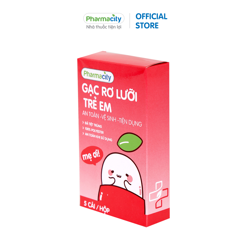 Gạc rơ lưỡi trẻ em Pharmacity (5 cái/hộp)