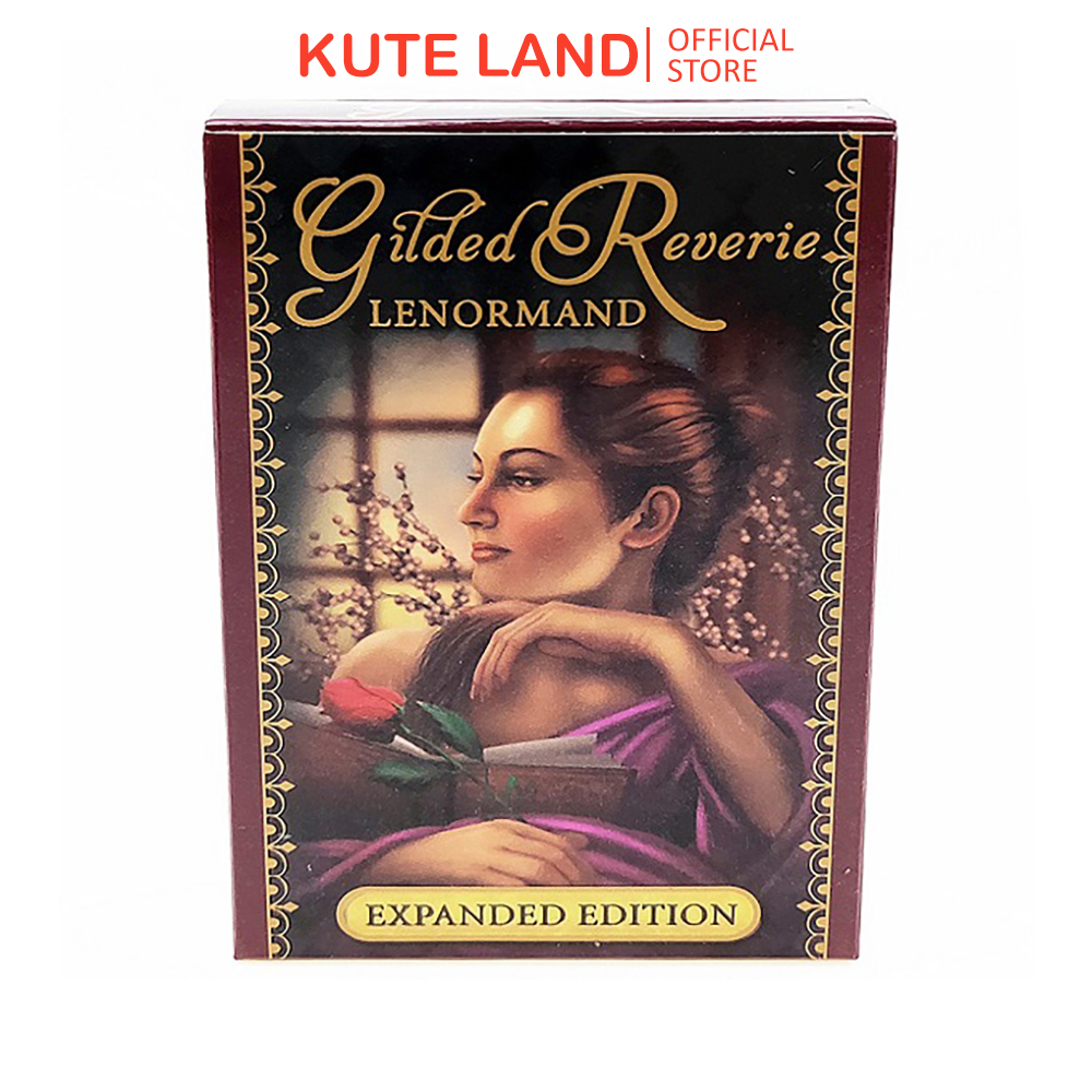 Bộ Bài Lenormand Gilded Reverie Lenormand 47 Lá Bài Tặng Đá Thanh Tẩy