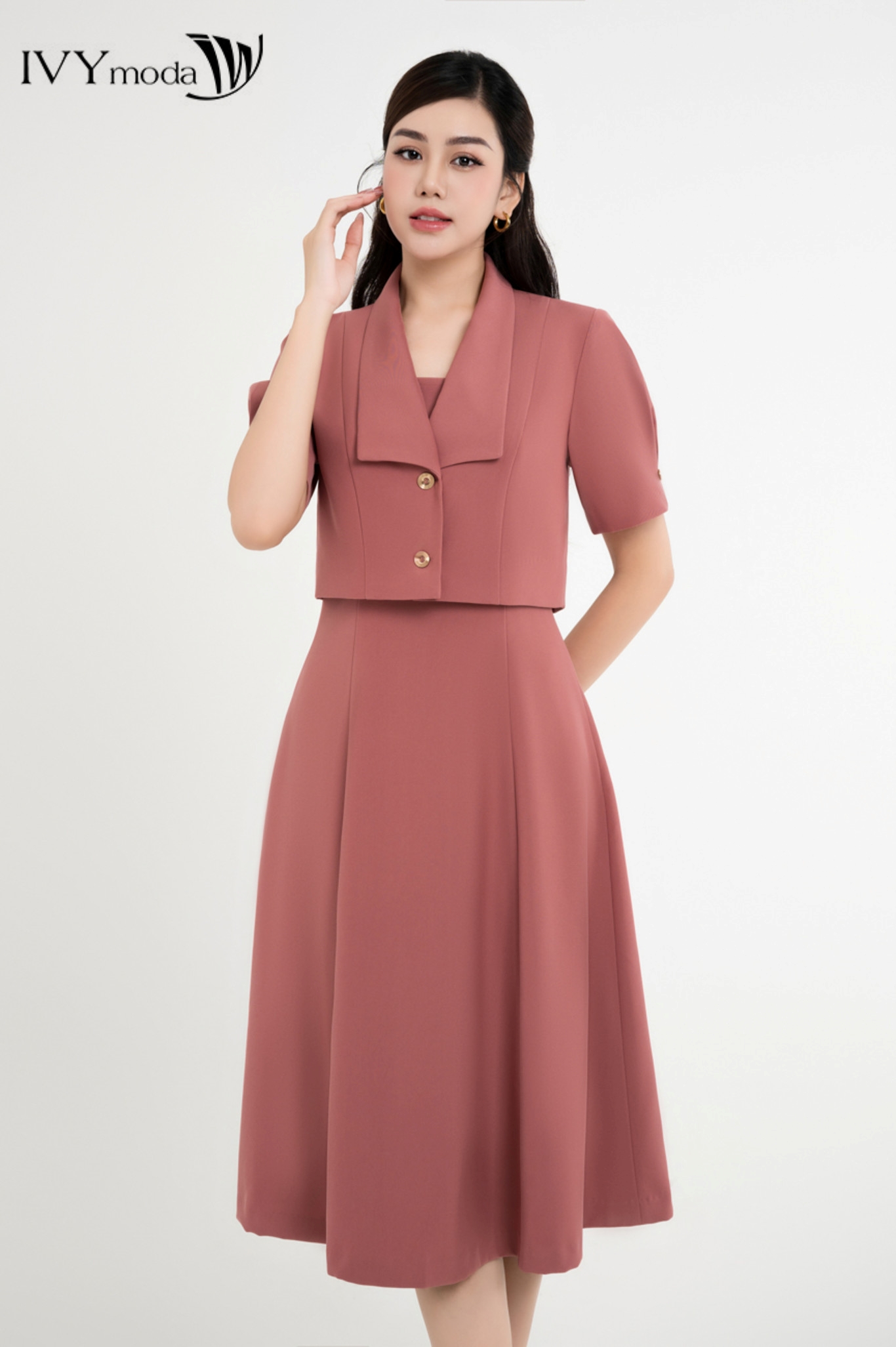 Áo vest cách điệu tay bồng IVY Moda MS 67M8263
