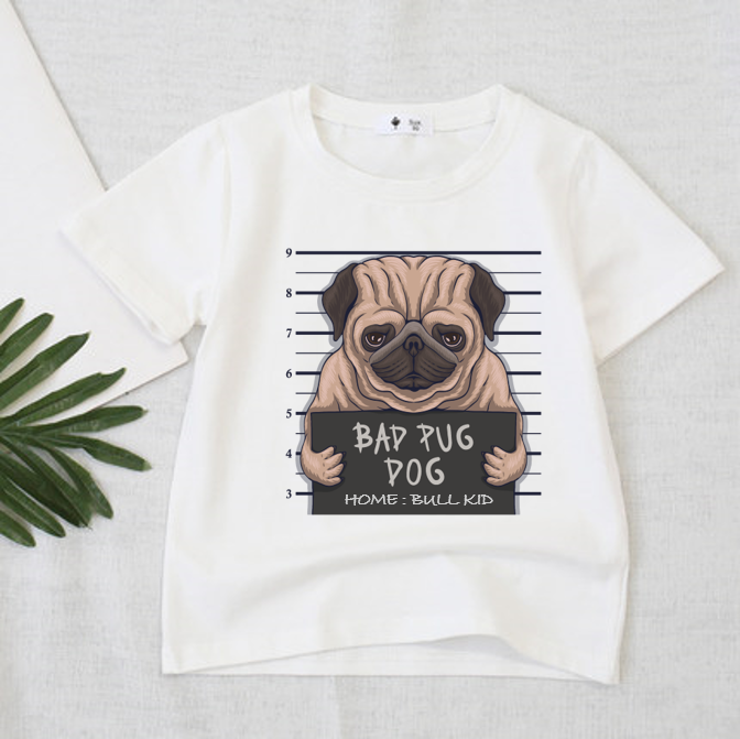 [HCM]áo thun cho cả gia đình đồ mặc cho cả gia đình |size 5-90kg| BAD PUG | chất cotton mềm mịn |