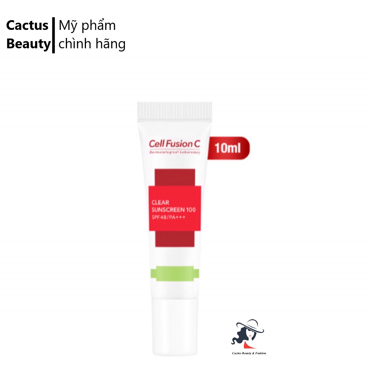 [HCM]Kem Chống Nắng Cell Fushion C Suncream Đủ Màu|Clear ( Xanh) (10ML)