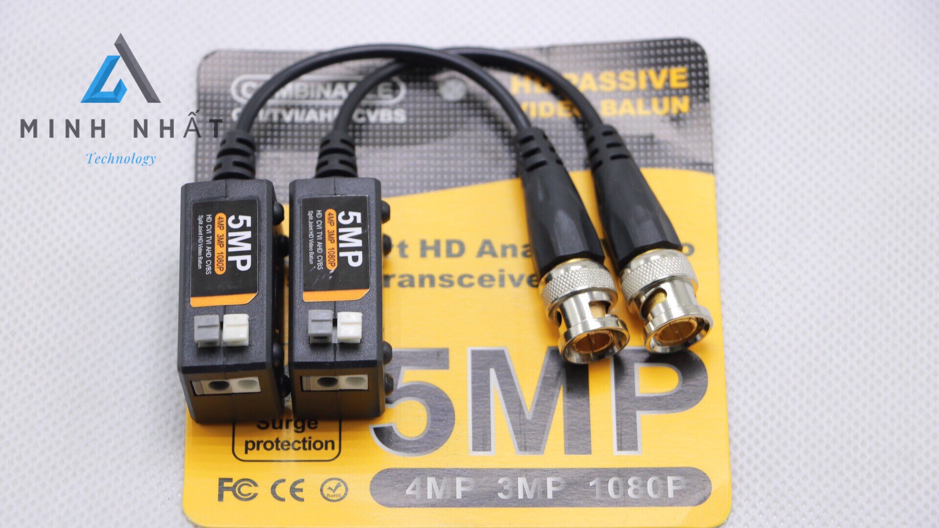 Video balun camera 5MP AHD/CVI/TVI chống nhiễu
