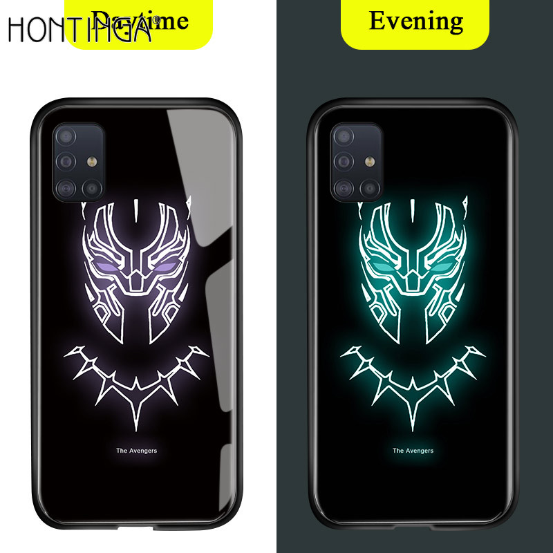 Hontinga For Samsung Galaxy A71 Case Luminous Avengers Marvel Superhero Captain America Ironman Hontinga For Samsung Galaxy A71 Case Luminous Avengers Marvel Superhero Captain America Ironman
