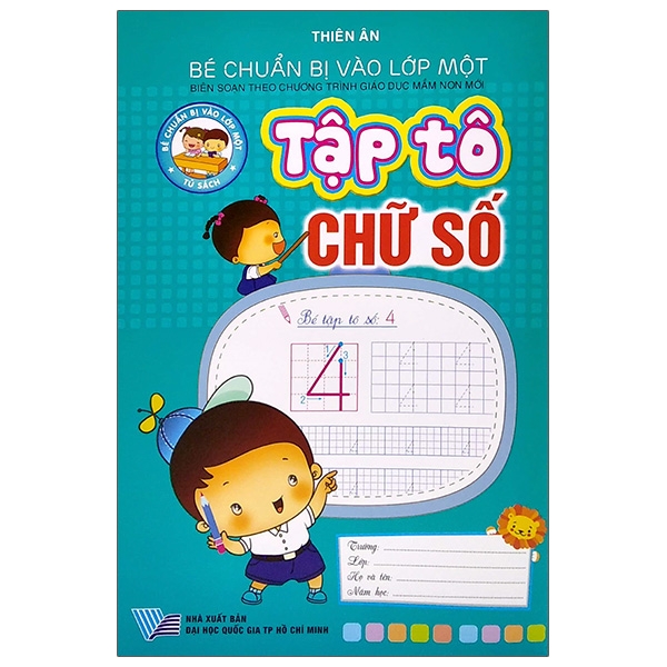 Fahasa - bé chuẩn bị vào lớp 1 - tập tô chữ số