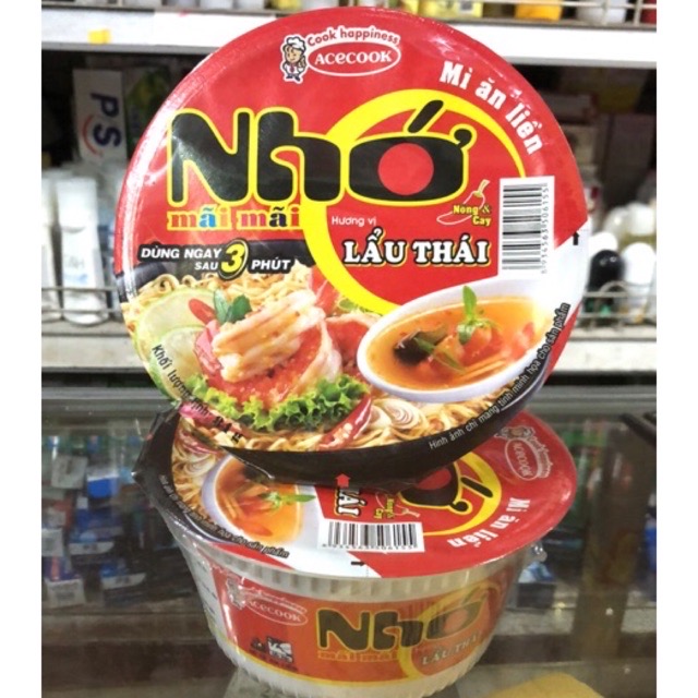 MÌ TÔ NHỚ LẨU THÁI TÔM THÙNG 84G x 12