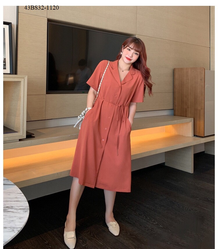 ĐẦM SƠ MI SUÔNG BIG SIZE CAO CẤP