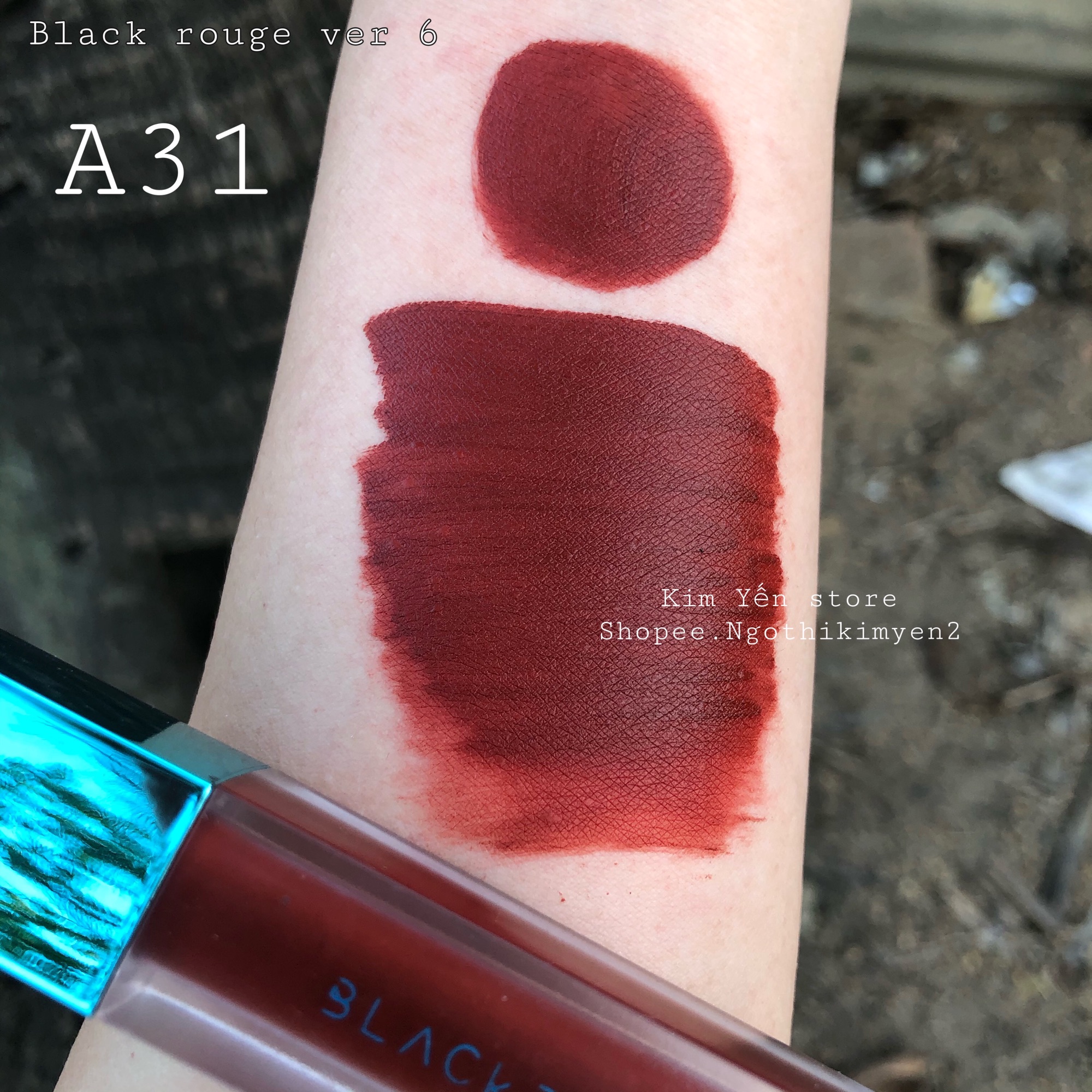 Son Black Rouge Ver 6 A31 Chất son Handmade siêu lỳ