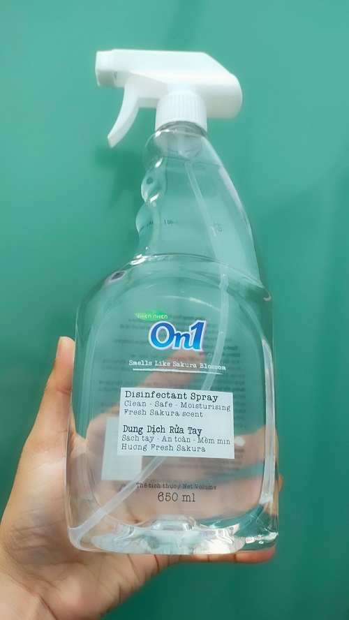 Dung dịch rửa tay sạch khuẩn ON1 chai 500ml
