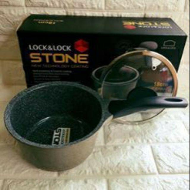 Quánh Đá Stone Cao Cấp 7 Lớp 18cm LocknLock LCA6181D (hàng chính hãng)