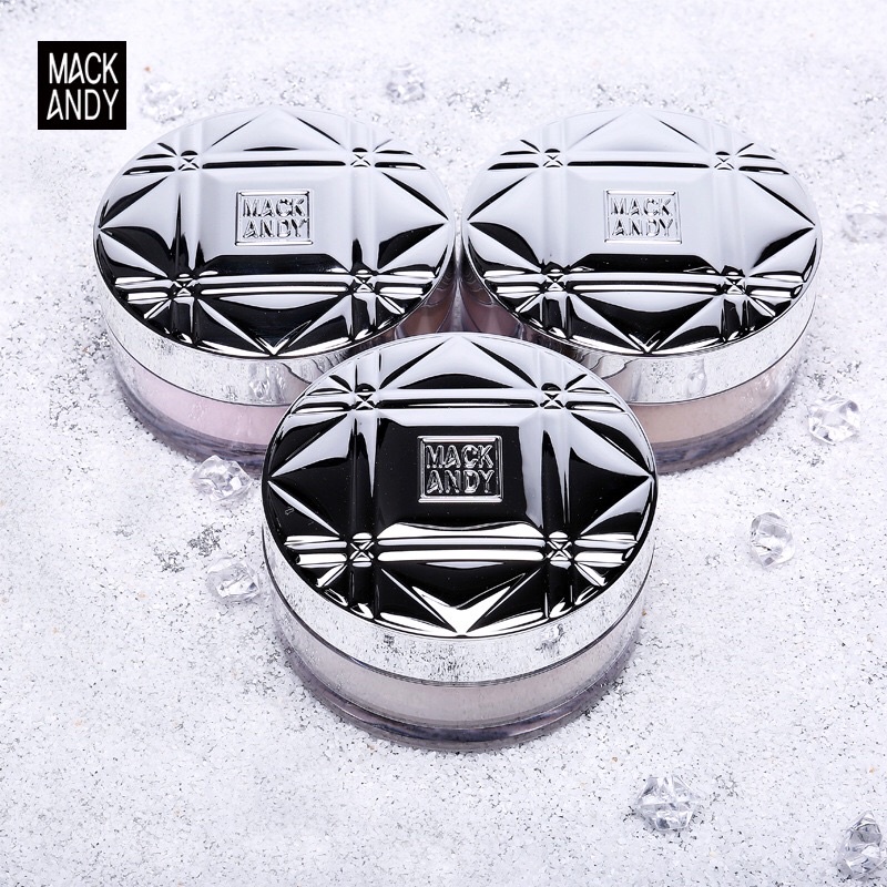 Phấn phủ bột Mack Andy kiềm dầu, ngăn thấm nước