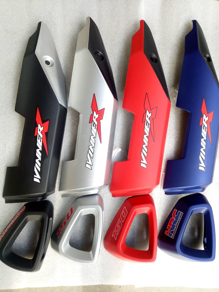 Ốp pô và pít pô sơn kiểu gắn winner x