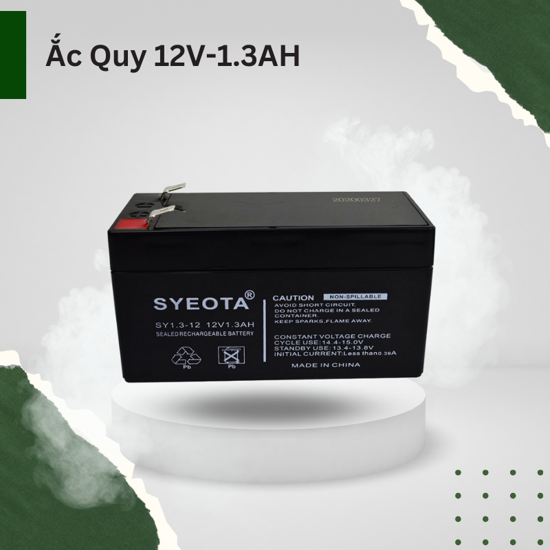 Bình Ắc Quy 12V - 1.3AH