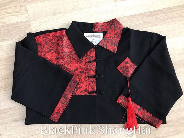 Áo Shanghai mix gấm Rồng Hoa