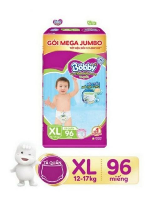 Tã quần Bobby Mega Jumbo XL96