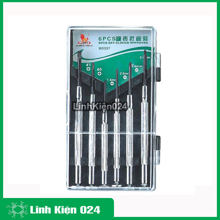 Bộ tuốc nơ vít sửa đồng hồ W0557 6PCS