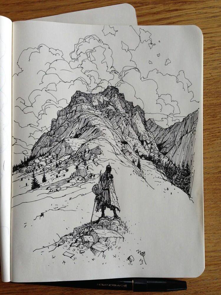 Bút line kỹ thuật Marvy For Drawing - Đen