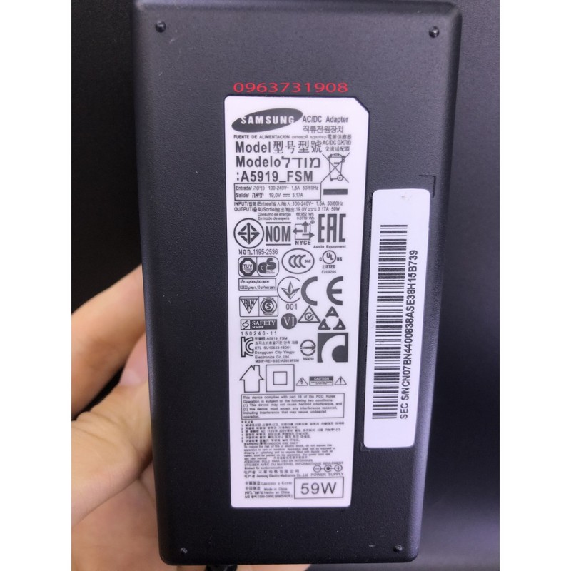Bảng giá Adapter Nguồn Tivi Samsung 19V 3.17A Bản Gốc Phong Vũ