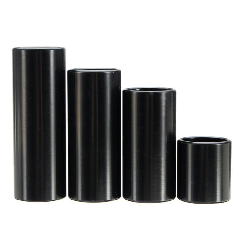 28/50/60/70mm Stainless Steel Black Guitar String Finger Slide Slider Bright Sound Acoustic Electric Guitar Parts Accessory