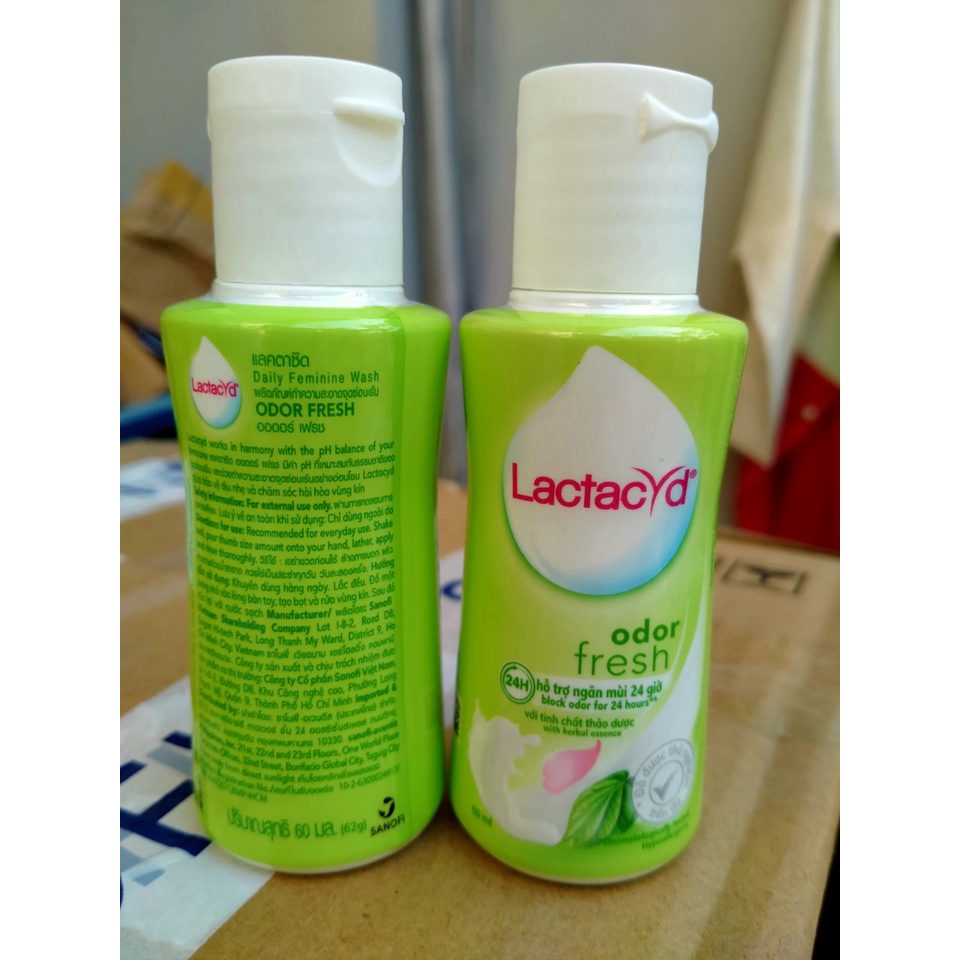 2 Chai dung dịch vệ sinh lactacyd trầu 60g