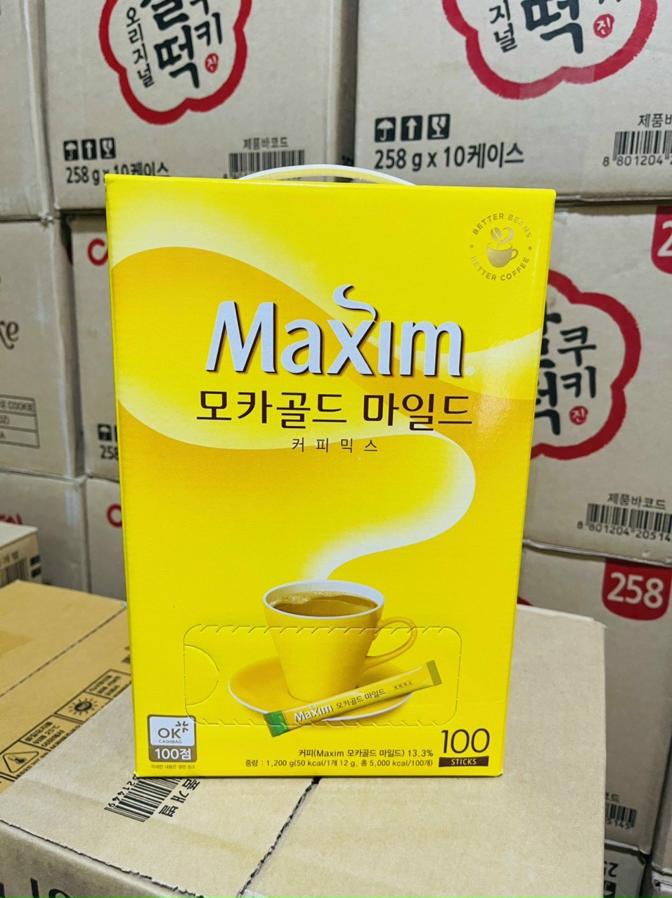 Cà Phê Maxim Mocha Gold Hàn Quốc 100 Gói