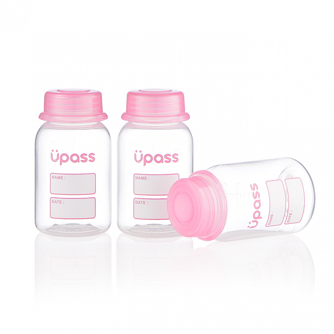 Bình trữ sữa 125ml (bộ 3 bình) Upass UP0101W