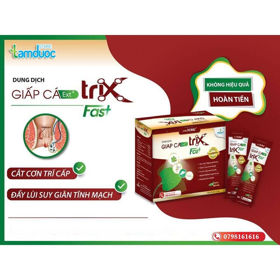 Dung dịch Giấp Cá ext Trix Fast (1 hộp 20 gói x 15 ml)