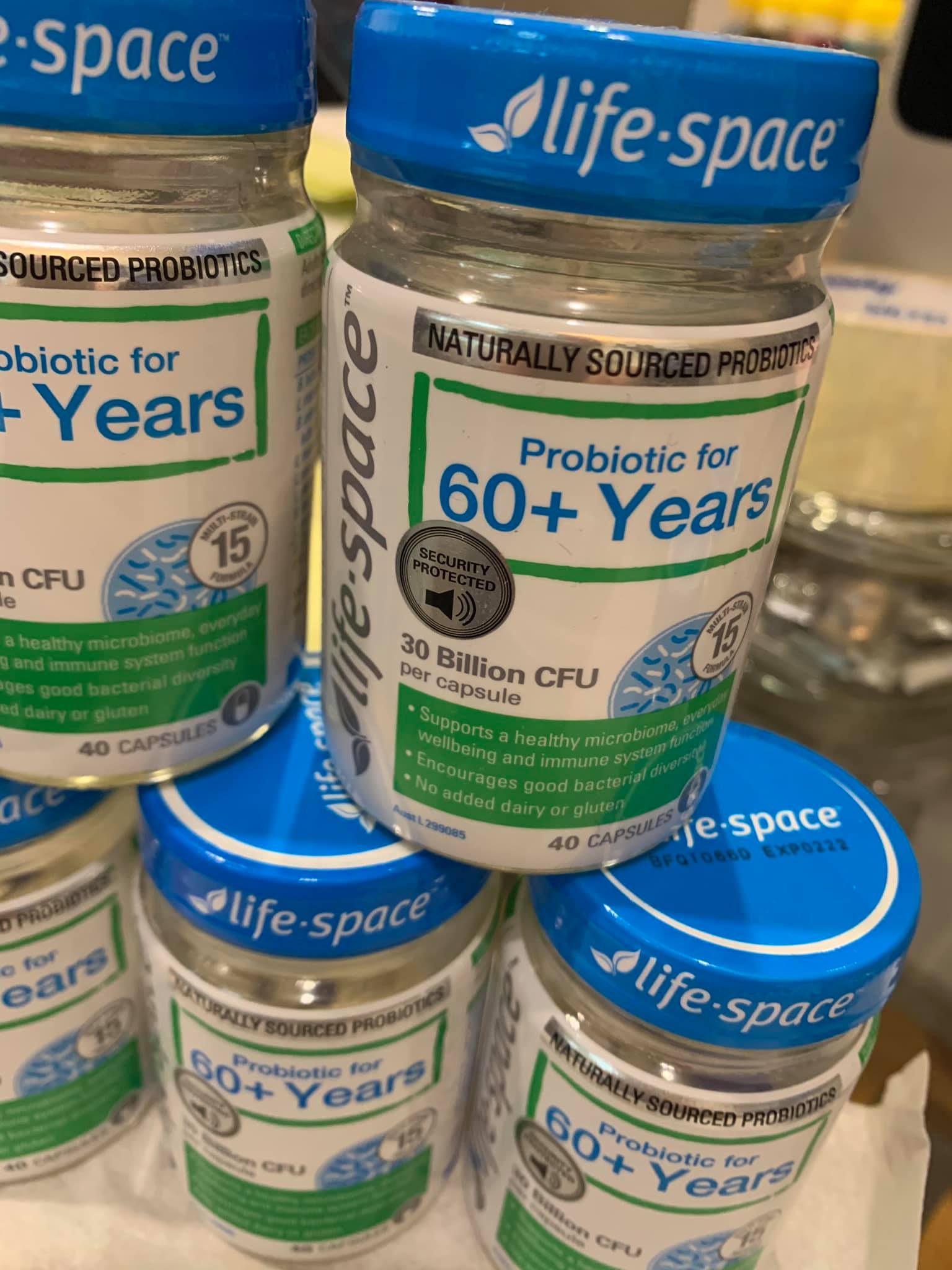 Men vi sinh Life Space Probiotic For 60+ Years 40 Capsules