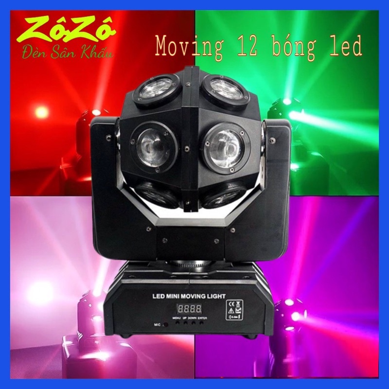 Đèn sân khấu Moving 12 mắt siêu sáng