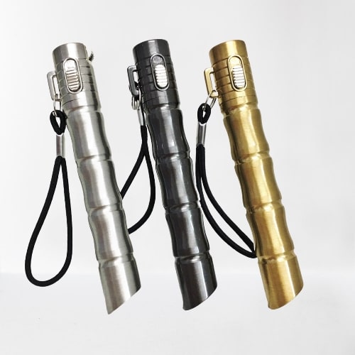 Bật Lửa Gas Đá Rảnh Tay Hình Cây Trúc ( Cây Tre ) ( Lửa Khò - Xài Gas - Nhiều Màu )