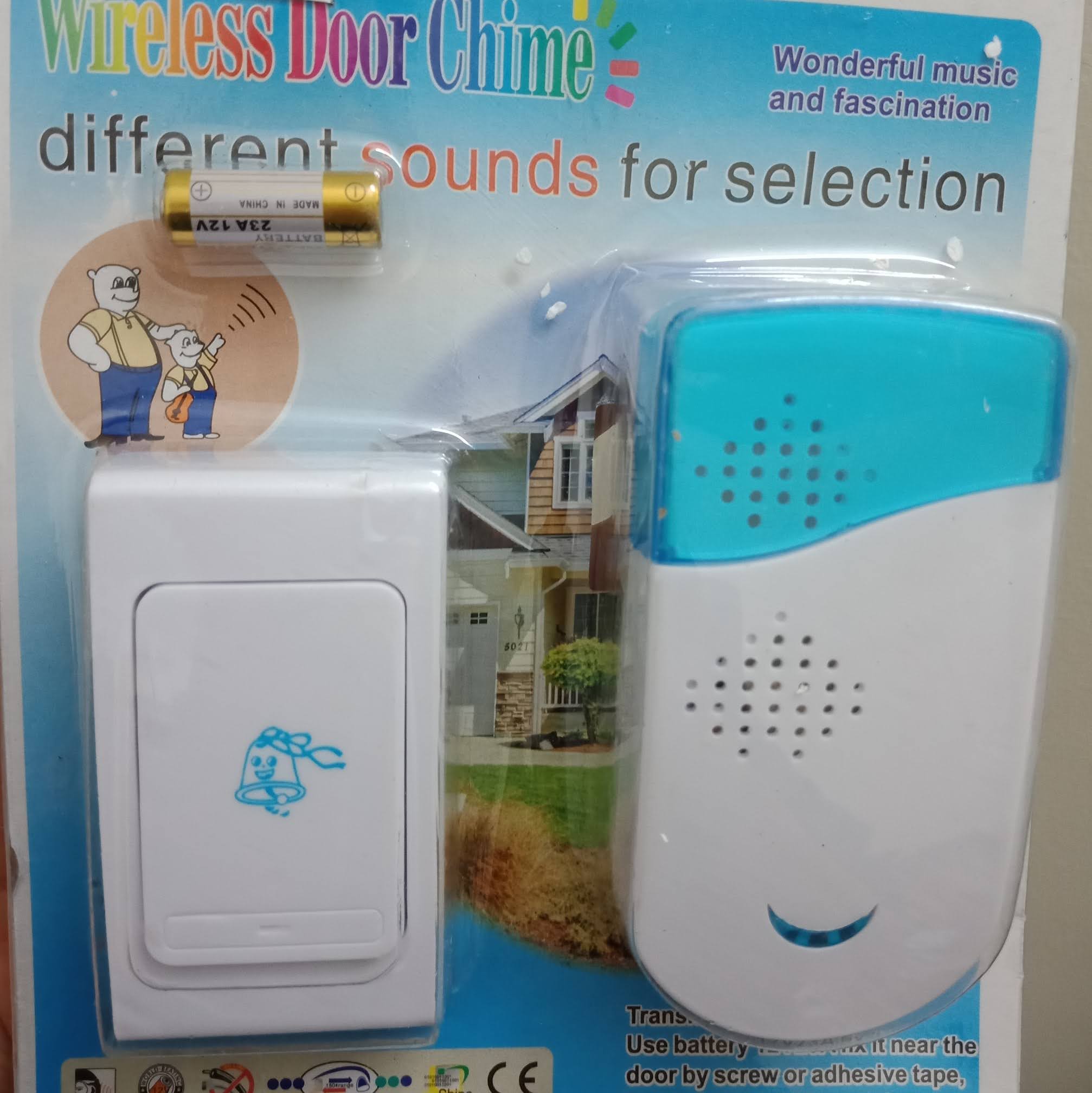 Chuông cửa không dây 220VAC - chuông cổng (kèm Pin nút nhấn)