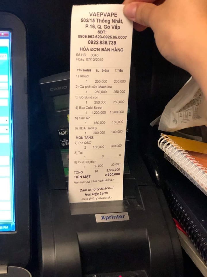 Máy in hóa đơn XPRINTER 58IIH GIẤY 58mm + 1 CUỘN BILL TEST