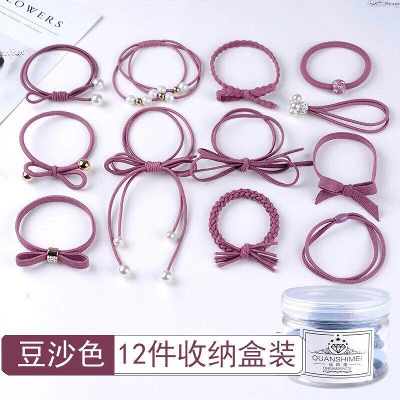 Hộp Chun Buộc 12 Dây Kiểu Hàn Quốc