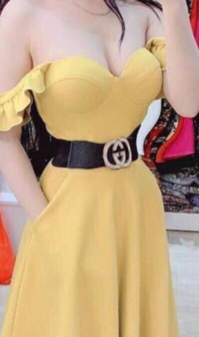 [HCM]Thắt lưng bản 6cm. Mặt logo đính đá. MS090