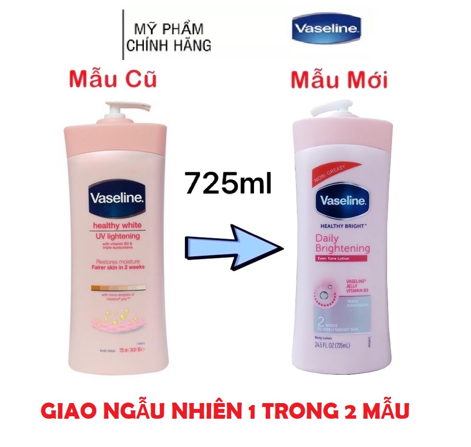 Dưỡng Thể Vaseline Healthy White UV Lightening - 725ml
