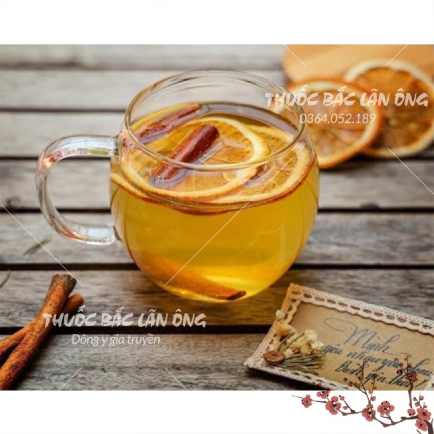 Trà cam quế sấy lạnh, 20 set mix sẵn, trà thảo mộc giữ ấm cơ thể, tốt cho tiêu hóa - Lãn Ông