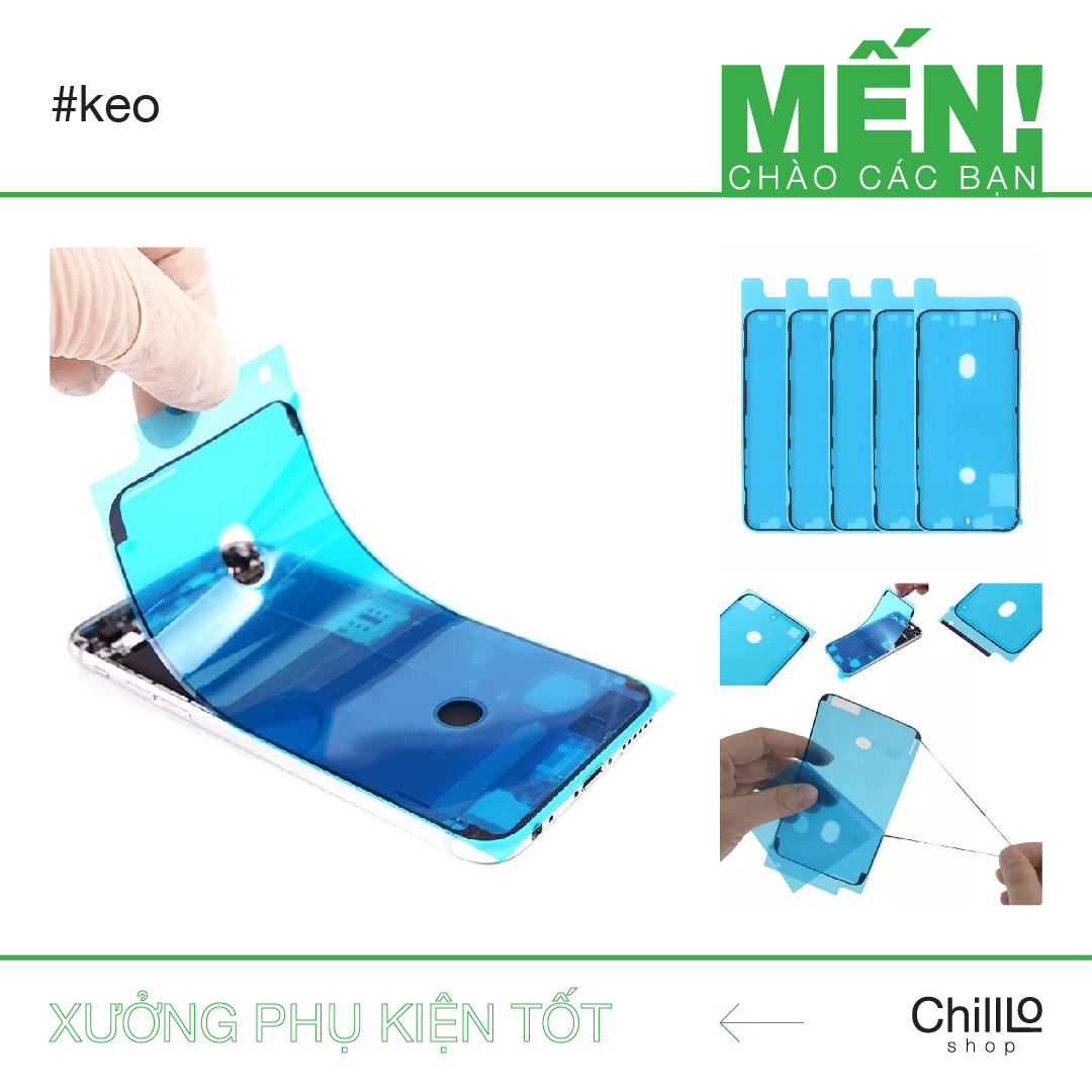 Ron điện thoại iphone chống nước chống bụị/ gioăng dán viền bên trong kháng nước, kháng bụi cho full dòng từ 6 tới 13 promax