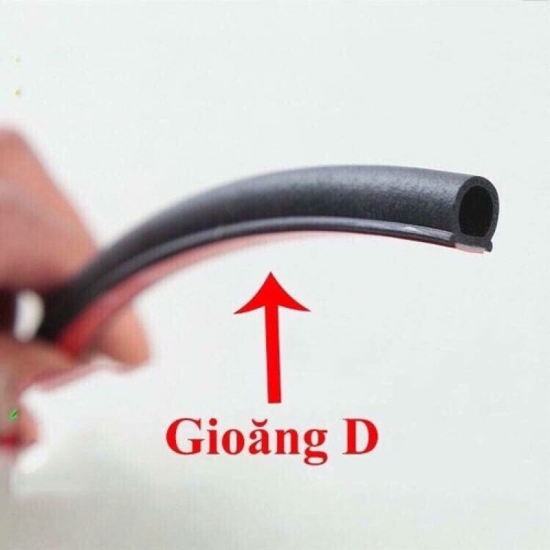 Combo 10 mét Ron D (Kích thước siêu to 15*15mm), gioăng cao su chữ D chống ồn, bảo vệ cửa xe hơi