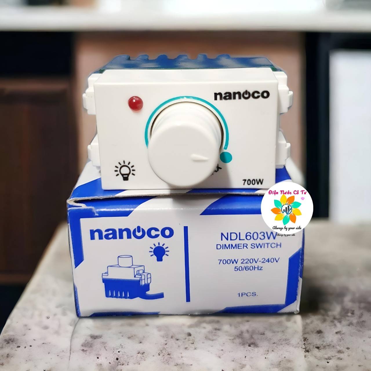 Dimmer quạt 700w nanoco panasonic wide ndf603w bh 12 tháng