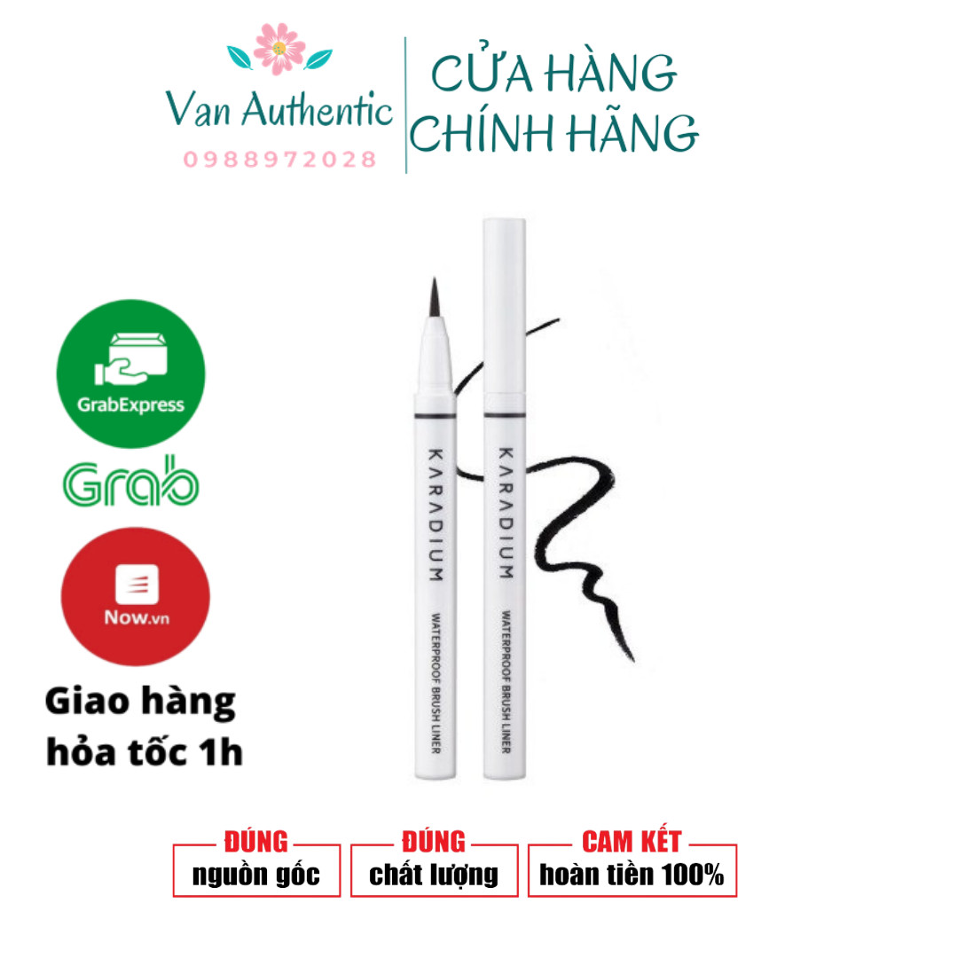Bút dạ kẻ mắt nước hàn quốc Karadium trắng