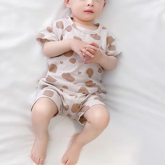 Bộ Cộc Bò Sữa Cho Bé Trai Và Bé Gái Phong Cách Hàn Quốc