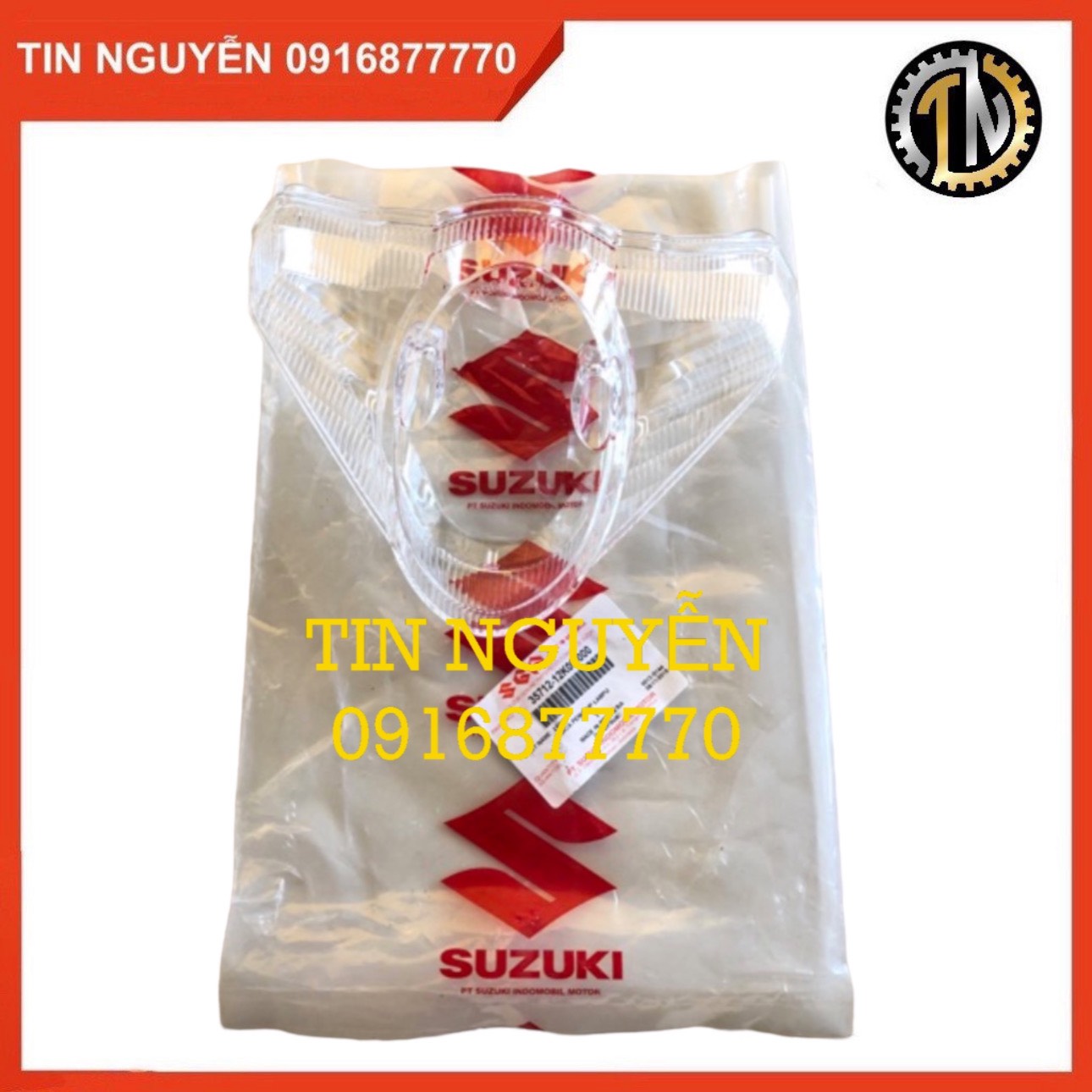 Mica đèn hậu xe Satria chính hãng Suzuki - miếng trắng