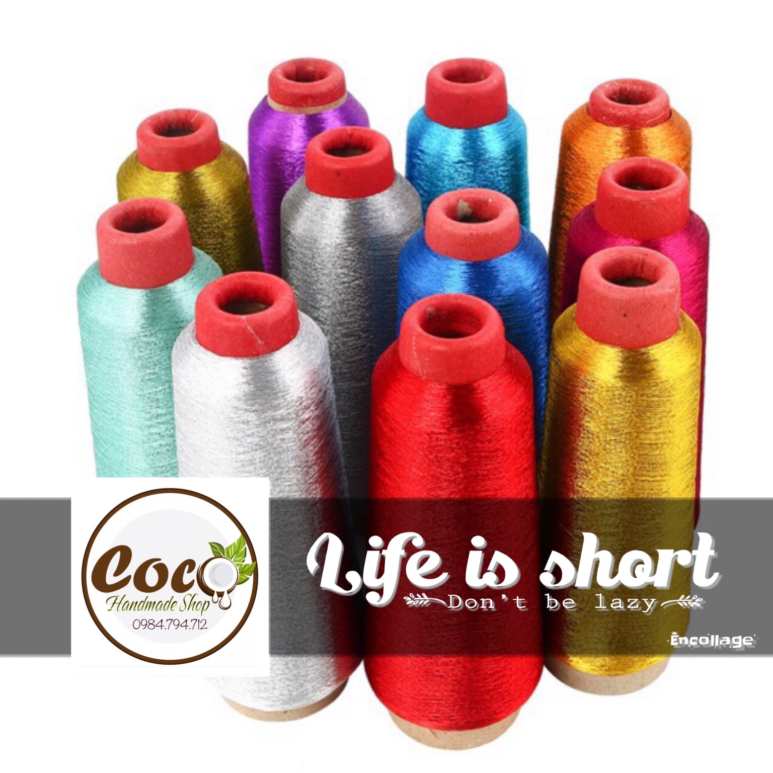 [HCM]Chỉ Kim Tuyến 150D Làm Handmade - Thêu